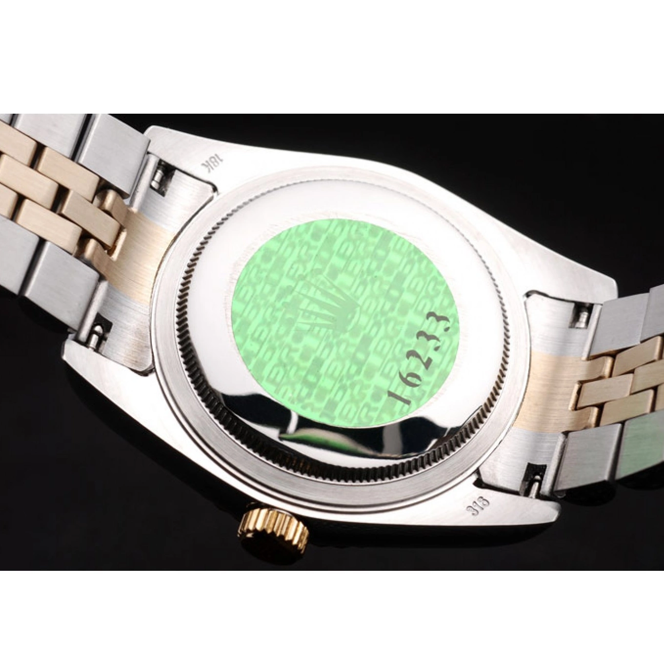 Aaa replica 98084 Dial DateJust Steel Stainless Silver Two 18k Gold Tone Plated Rolex 0514